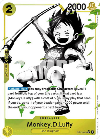 Monkey.D.Luffy (014) (Parallel) - Foil (Ultra Deck: The Three Brothers)(ST13-014)(C)