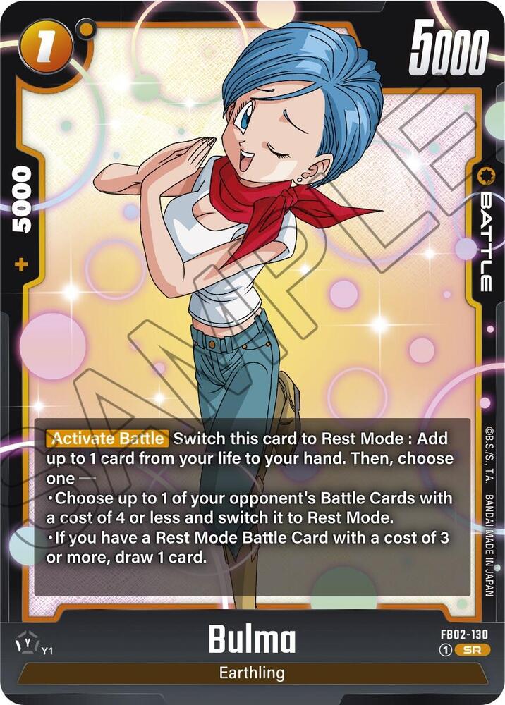 Bulma [130] [Foil] (FB02-130)(SR)