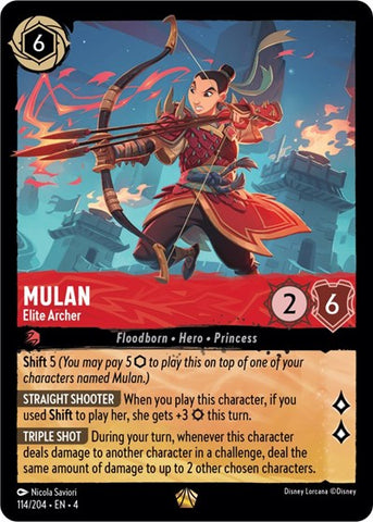 Mulan - Elite Archer - Cold Foil (Ursula's Return)(4-114/204)(L)
