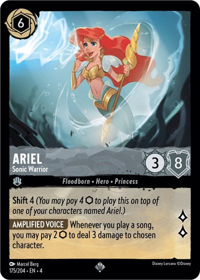 Ariel - Sonic Warrior - Cold Foil (Ursula's Return)(4-175/204)(SR)