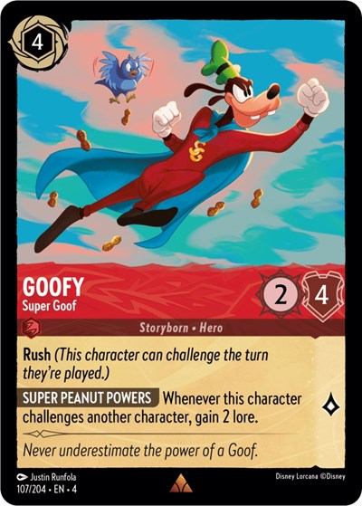 Goofy - Super Goof - Cold Foil (Ursula's Return)(4-107/204)(R)