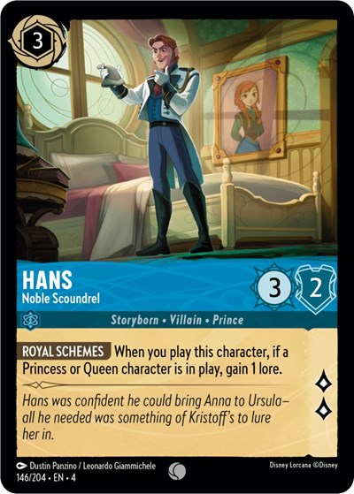 Hans - Noble Scoundrel - Cold Foil (Ursula's Return)(4-146/204)(C)