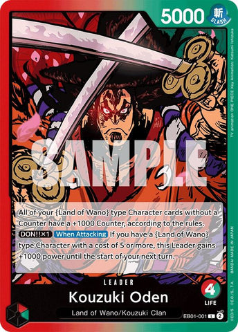 Kouzuki Oden (Extra Booster: Memorial Collection)(EB01-001)(L)
