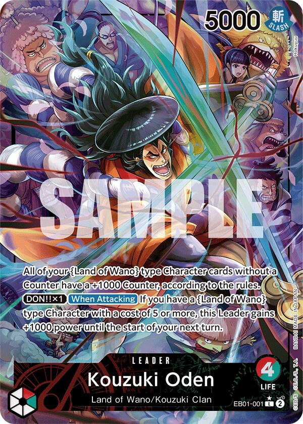 Kouzuki Oden (Alternate Art) - Foil (Extra Booster: Memorial Collection)(EB01-001)(L)