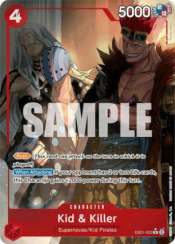 Kid & Killer (Alternate Art) - Foil (Extra Booster: Memorial Collection)(EB01-003)(R)