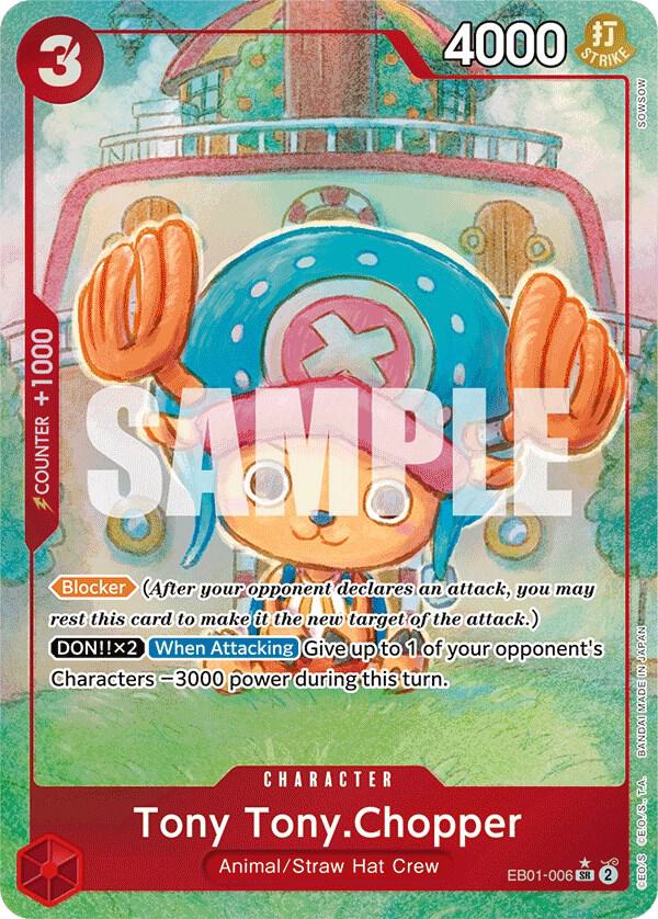 Tony Tony.Chopper (Alternate Art) - Foil (Extra Booster: Memorial Collection)(EB01-006)(SR)