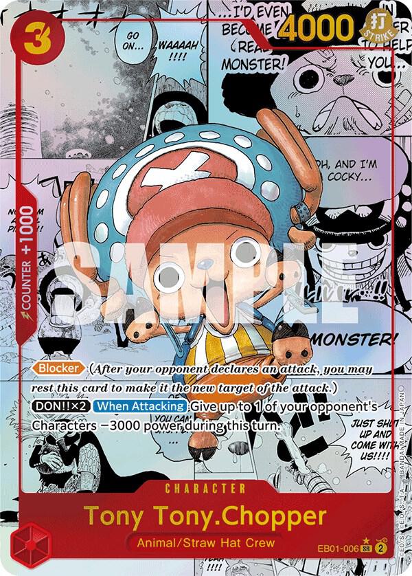 Tony Tony.Chopper (Alternate Art) (Manga) - Foil (Extra Booster: Memorial Collection)(EB01-006)(SR)