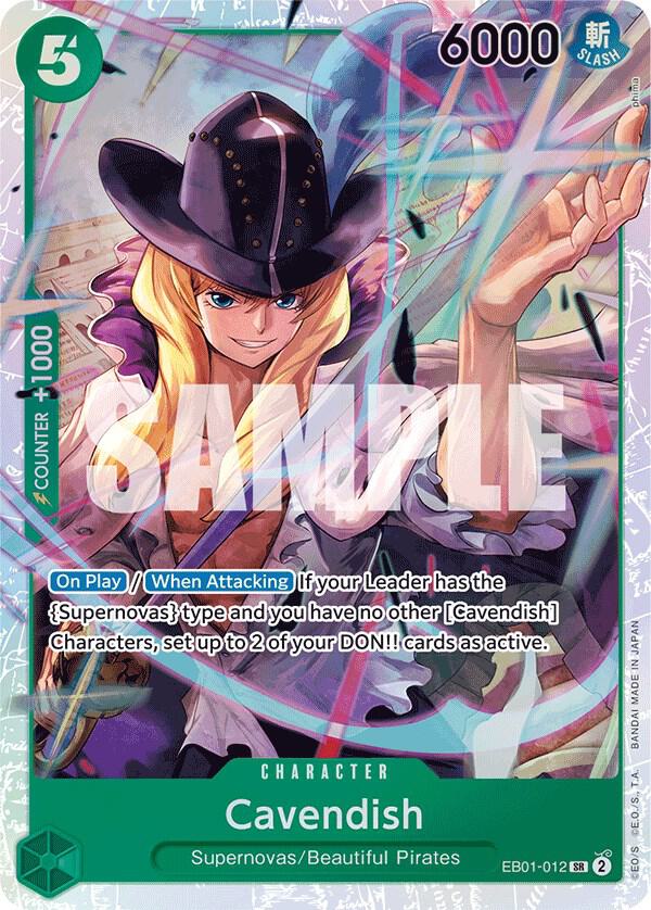 Cavendish - Foil (Extra Booster: Memorial Collection)(EB01-012)(SR)