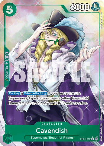 Cavendish (Alternate Art) - Foil (Extra Booster: Memorial Collection)(EB01-012)(SR)