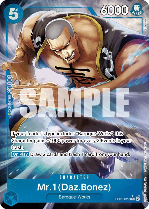 Mr. 1 (Daz.Bonez) (Alternate Art) - Foil (Extra Booster: Memorial Collection)(EB01-027)(R)