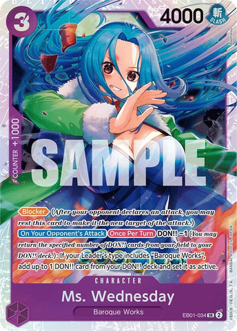 Ms. Wednesday - Foil (Extra Booster: Memorial Collection)(EB01-034)(SR)