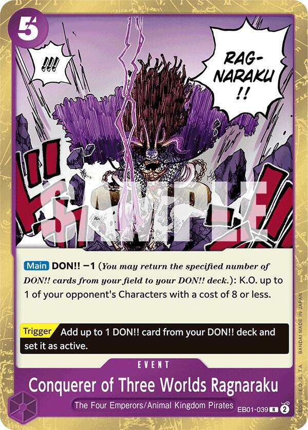 Conquerer of Three Worlds Ragnaraku - Foil (Extra Booster: Memorial Collection)(EB01-039)(R)