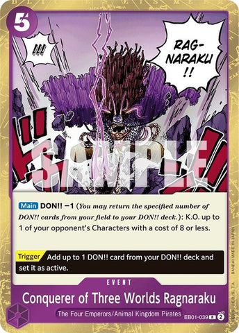 Conquerer of Three Worlds Ragnaraku - Foil (Extra Booster: Memorial Collection)(EB01-039)(R)
