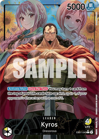 Kyros (Alternate Art) - Foil (Extra Booster: Memorial Collection)(EB01-040)(L)