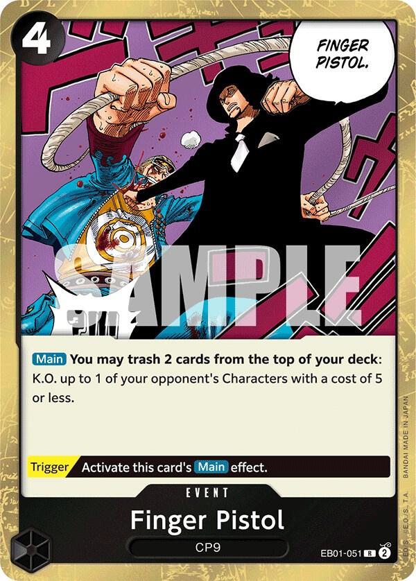Finger Pistol - Foil (Extra Booster: Memorial Collection)(EB01-051)(R)