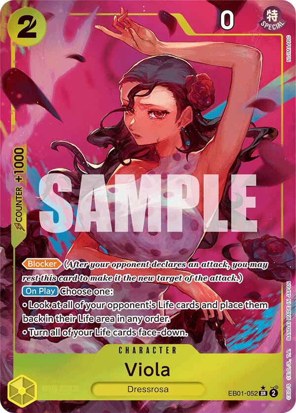 Viola (Alternate Art) - Foil (Extra Booster: Memorial Collection)(EB01-052)(SR)