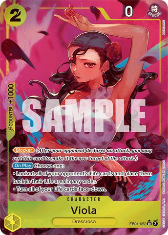 Viola (Alternate Art) - Foil (Extra Booster: Memorial Collection)(EB01-052)(SR)