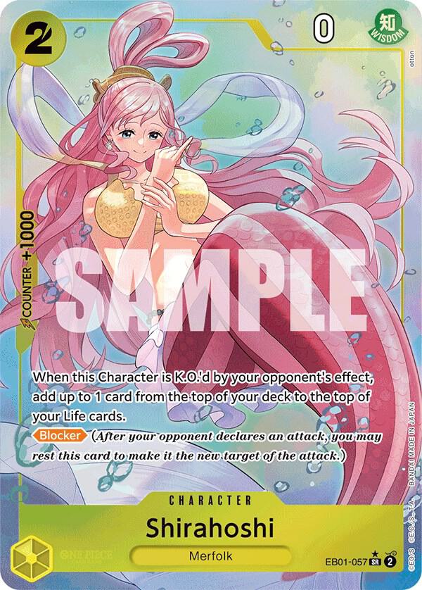Shirahoshi (Alternate Art) - Foil (Extra Booster: Memorial Collection)(EB01-057)(SR)