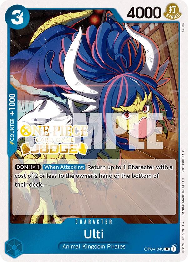 Ulti [Judge Pack Vol. 3] [Foil] (One Piece Promotion Cards)(OP04-043)(R)