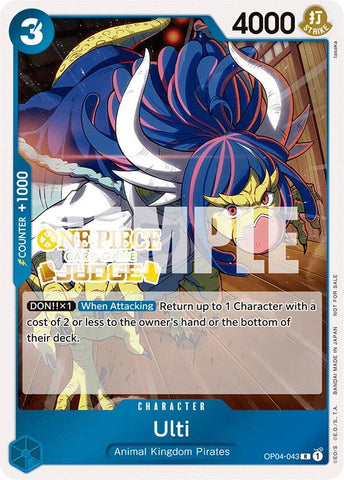 Ulti [Judge Pack Vol. 3] [Foil] (One Piece Promotion Cards)(OP04-043)(R)