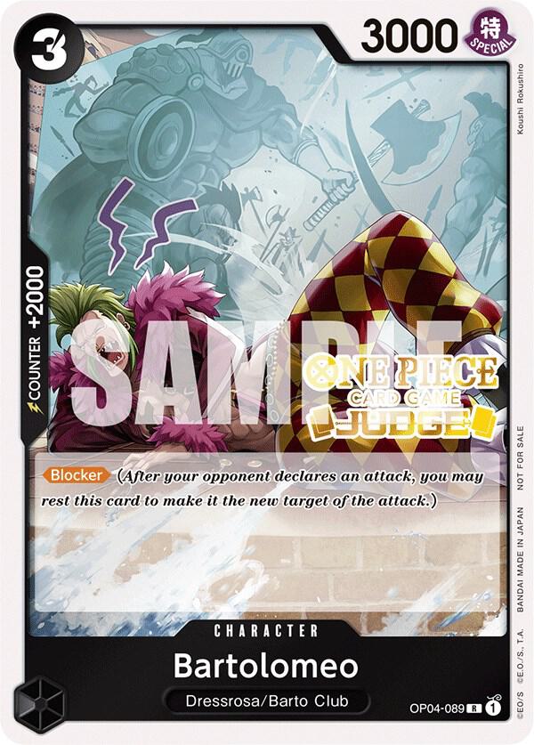 Bartolomeo [Judge Pack Vol. 3] [Foil] (One Piece Promotion Cards)(OP04-089)(R)
