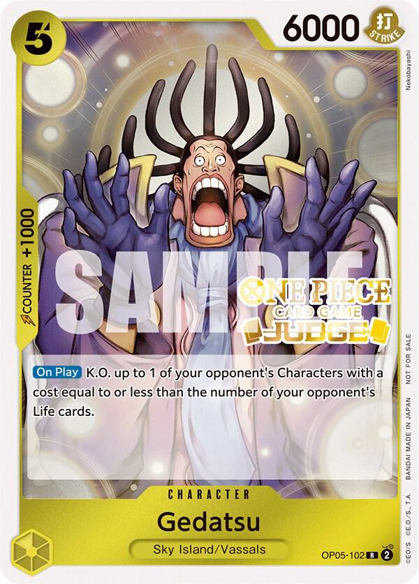 Gedatsu [Judge Pack Vol. 3] [Foil] (One Piece Promotion Cards)(OP05-102)(R)