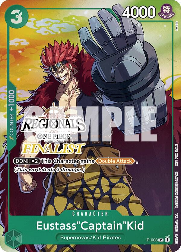 Eustass"Captain"Kid [Offline Regional 2024 Vol. 2] [Finalist] [Foil] (One Piece Promotion Cards)(P-003)(PR)