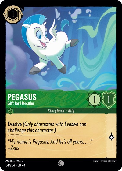 Pegasus - Gift for Hercules (Ursula's Return)(4-084/204)(C)