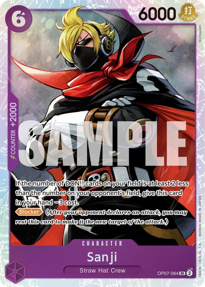 Sanji - Foil (500 Years in the Future)(OP07-064)(SR)