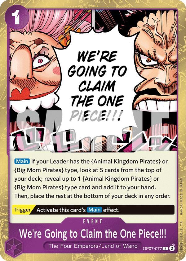 We're Going to Claim the One Piece!!! - Foil (500 Years in the Future)(OP07-077)(R)