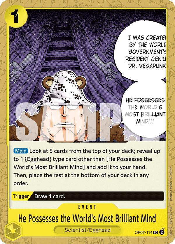 He Possesses the World's Most Brilliant Mind (500 Years in the Future)(OP07-114)(UC)