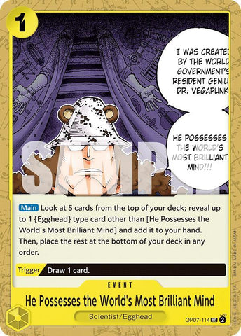 He Possesses the World's Most Brilliant Mind (500 Years in the Future)(OP07-114)(UC)