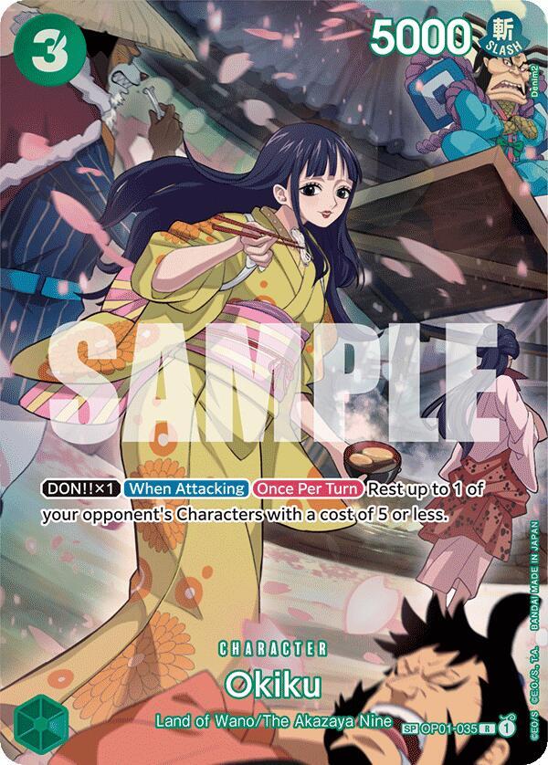 Okiku (SP) - Foil (500 Years in the Future)(OP01-035)(R)
