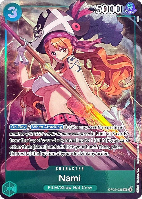 Nami [Premium Card Collection -Best Selection Vol. 1-] [Foil] (One Piece Promotion Cards)(OP02-036)(SR)