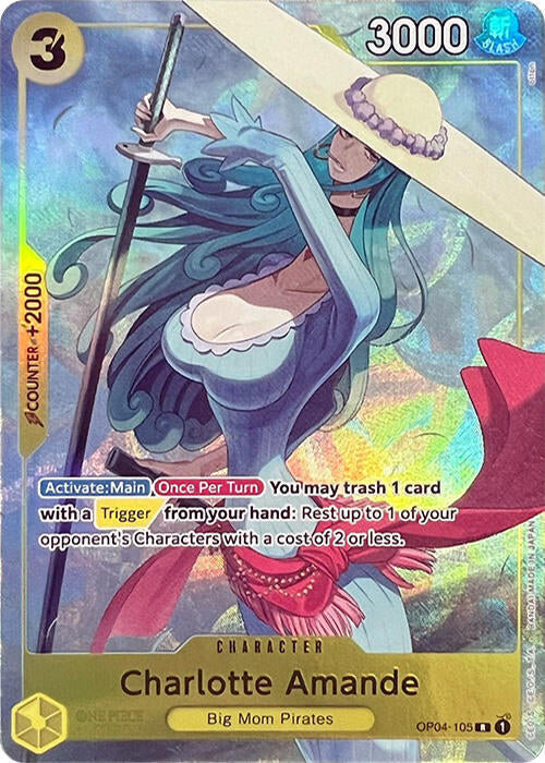 Charlotte Amande [Premium Card Collection -Best Selection Vol. 1-] [Foil] (One Piece Promotion Cards)(OP04-105)(R)