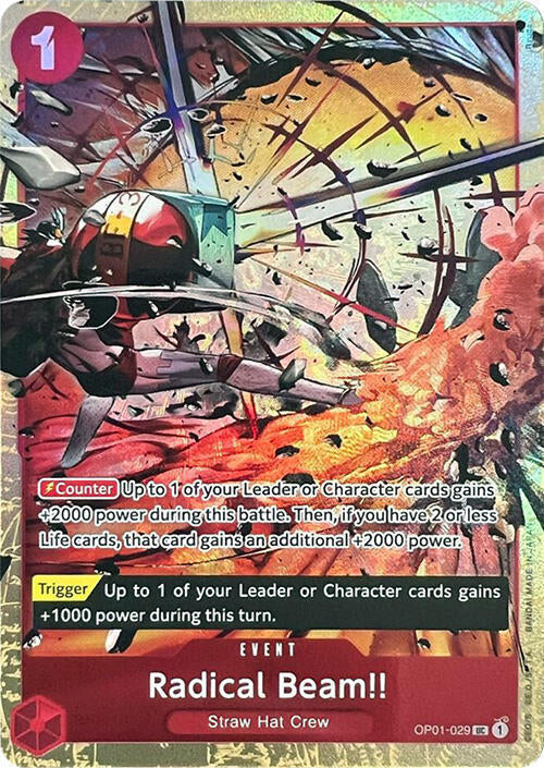 Radical Beam!! [Premium Card Collection -Best Selection Vol. 1-] [Foil] (One Piece Promotion Cards)(OP01-029)(UC)