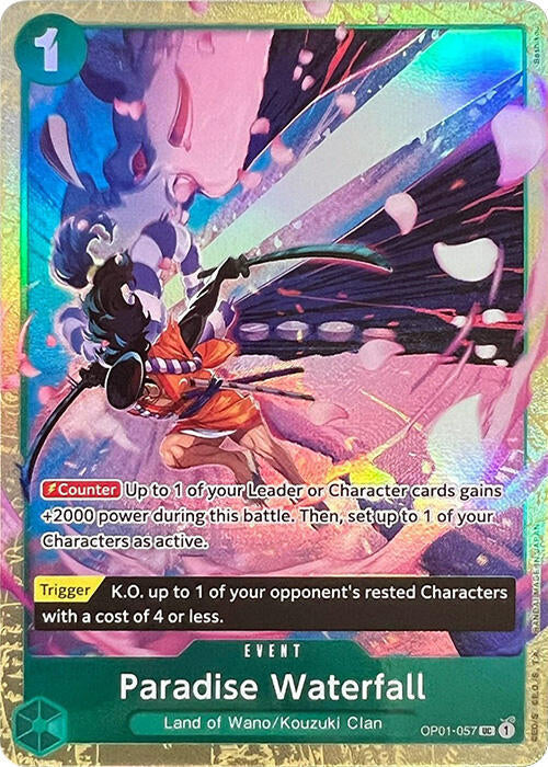 Paradise Waterfall [Premium Card Collection -Best Selection Vol. 1-] [Foil] (One Piece Promotion Cards)(OP01-057)(UC)