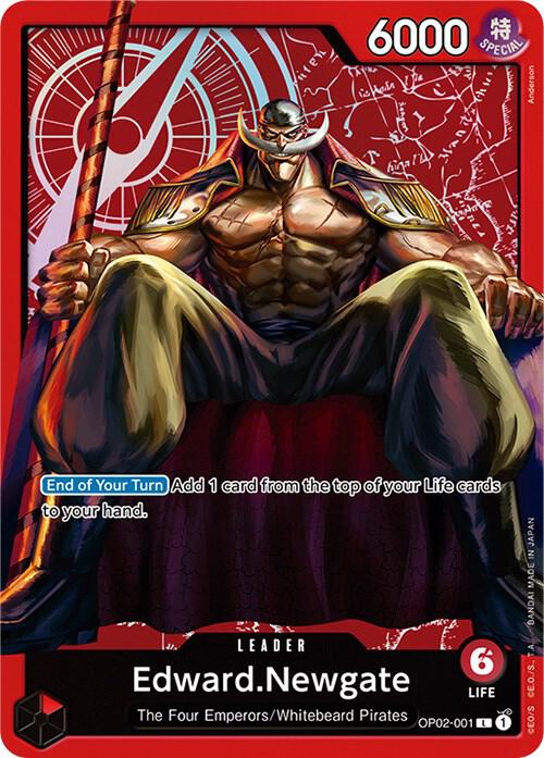 Edward.Newgate [Special Goods Set -Former Four Emperors-] [Foil] (One Piece Promotion Cards)(OP02-001)(L)