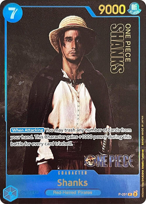 Shanks [Premium Card Collection -Live Action Edition-] [Foil] (One Piece Promotion Cards)(P-051)(PR)