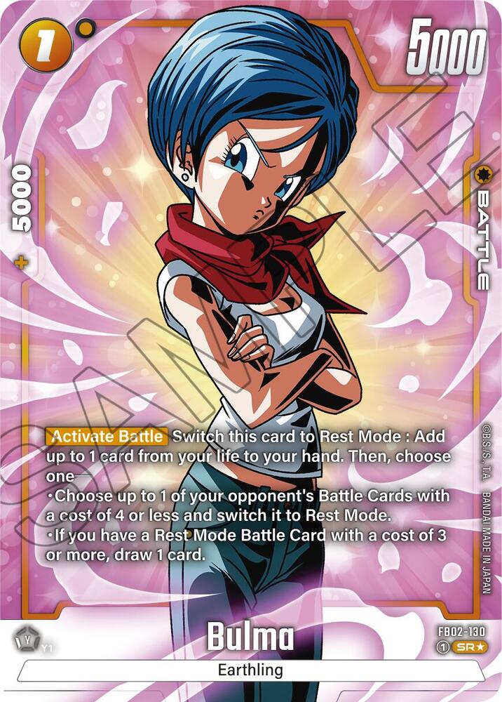 Bulma [130] [Alternate Art] [Foil] (FB02-130)(SR)