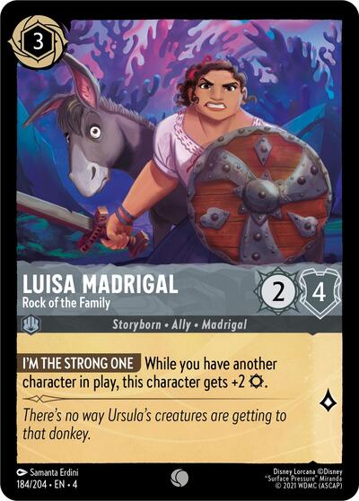 Luisa Madrigal - Rock of the Family - Cold Foil (Ursula's Return)(4-184/204)(C)