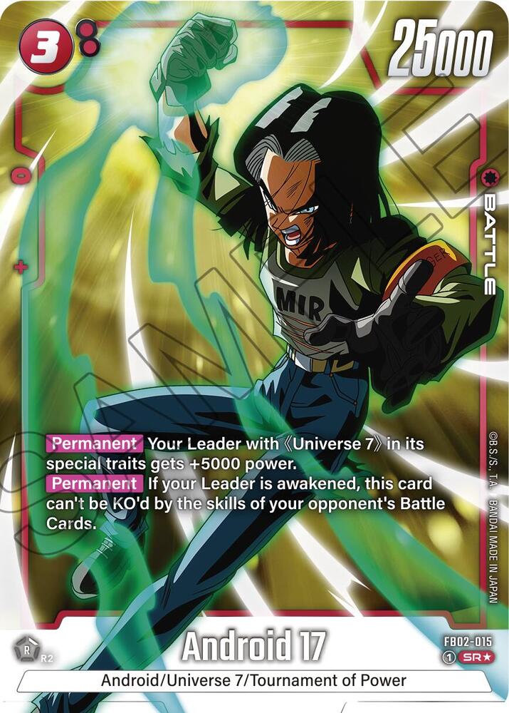 Android 17 [015] [Alternate Art] [Foil] (FB02-015)(SR)