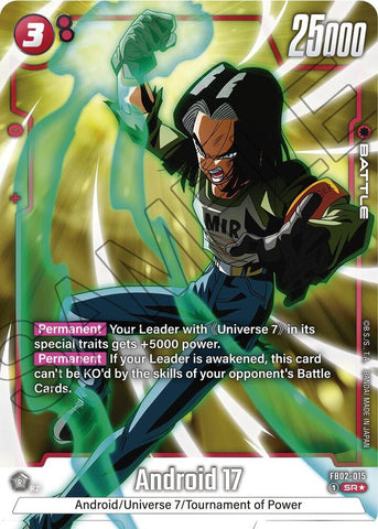 Android 17 [015] [Alternate Art] [Foil] (FB02-015)(SR)