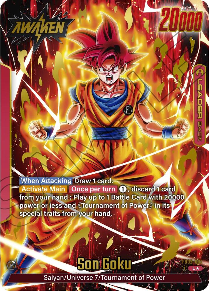Son Goku [001] [Alternate Art] [Foil] (FB02-001)(L)
