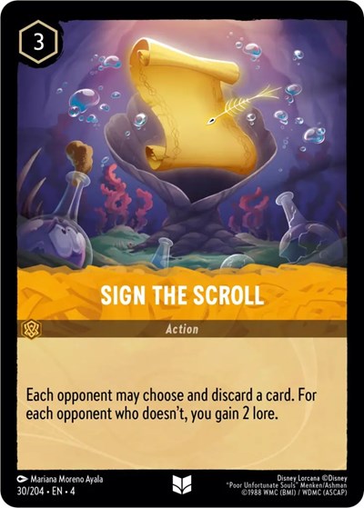 Sign the Scroll - Cold Foil (Ursula's Return)(4-030/204)(U)