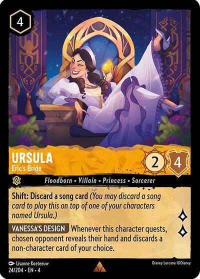 Ursula - Eric's Bride - Cold Foil (Ursula's Return)(4-024/204)(R)