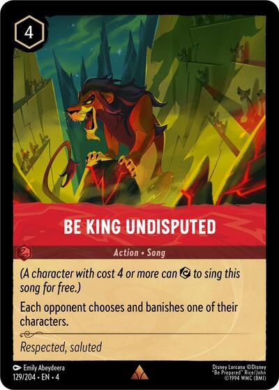 Be King Undisputed (Ursula's Return)(4-129/204)(R)