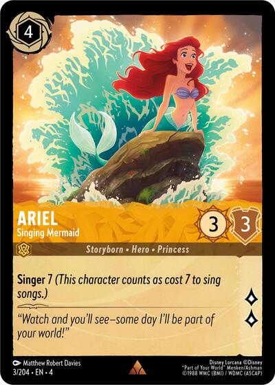 Ariel - Singing Mermaid (Ursula's Return)(4-003/204)(R)