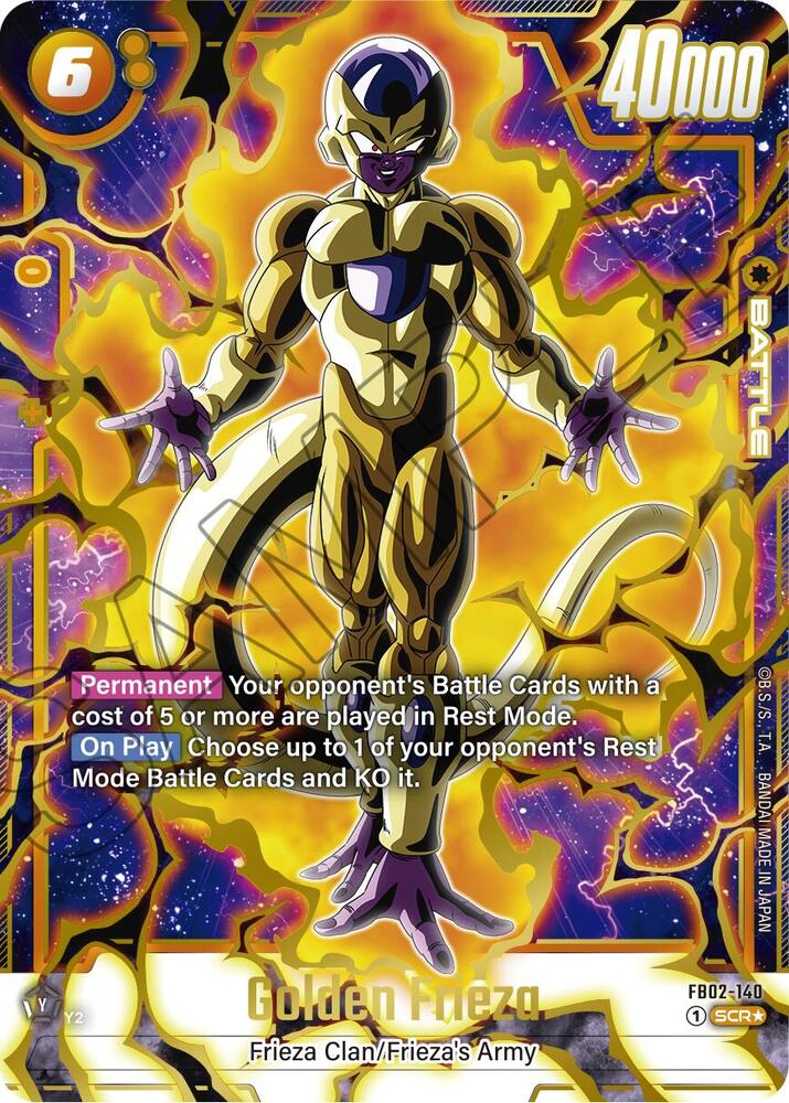 Golden Frieza [Alternate Art] [Foil] (FB02-140)(SCR)