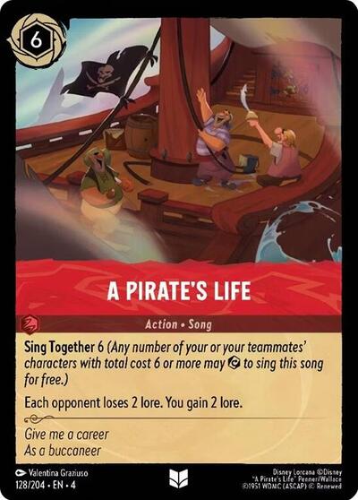 A Pirate's Life - Cold Foil (Ursula's Return)(4-128/204)(U)
